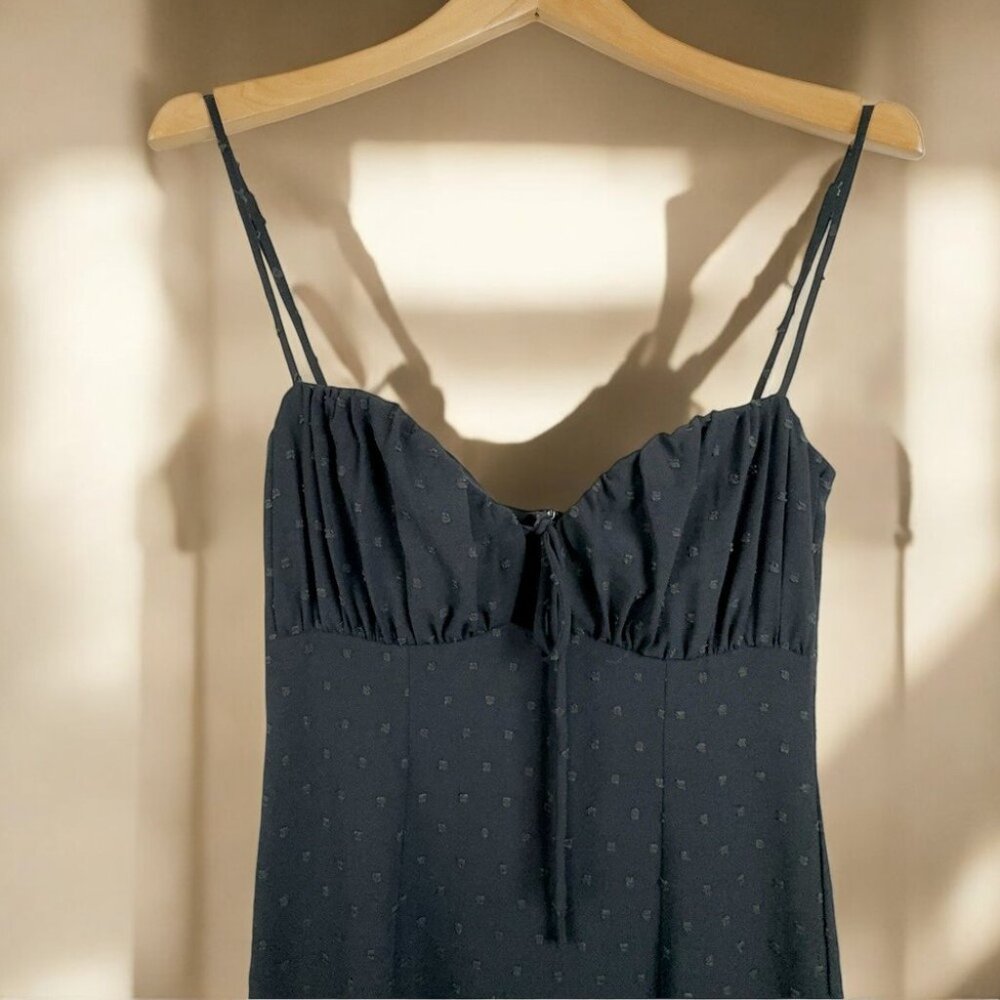 NWT Rumer Anissa Ruched Maxi Dress in Black - Picture 6 of 8